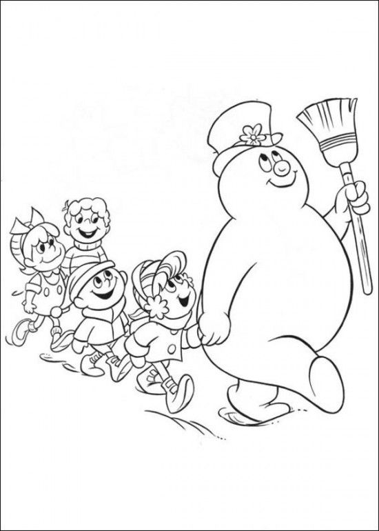 Free printable frosty the snowman coloring pages