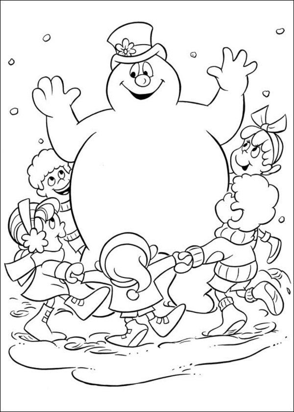 Printable coloring pages of frosty the snowman picture x picture snowman coloring pages christmas coloring sheets coloring pages