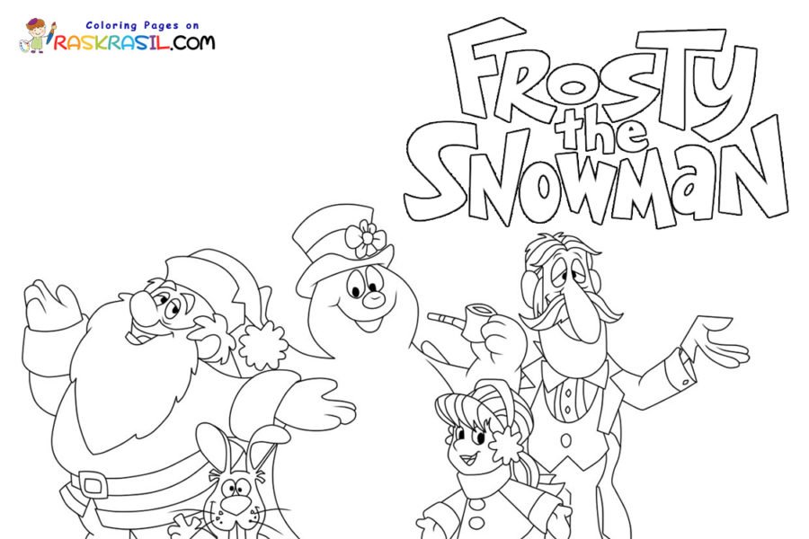 Frosty the snowman coloring pages printable for free download