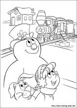 Frosty the snowman coloring pages on coloring