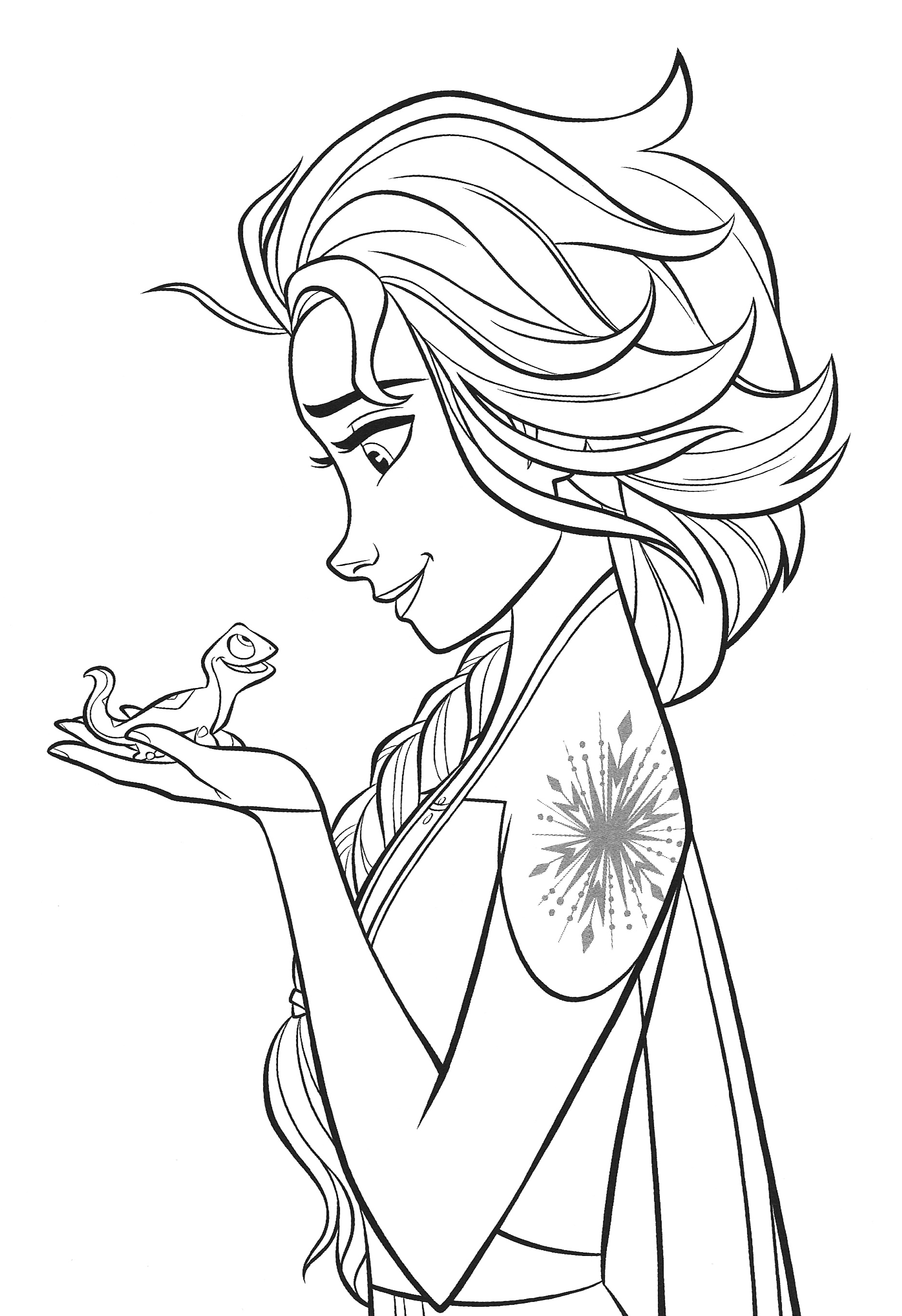 New frozen coloring pages with elsa