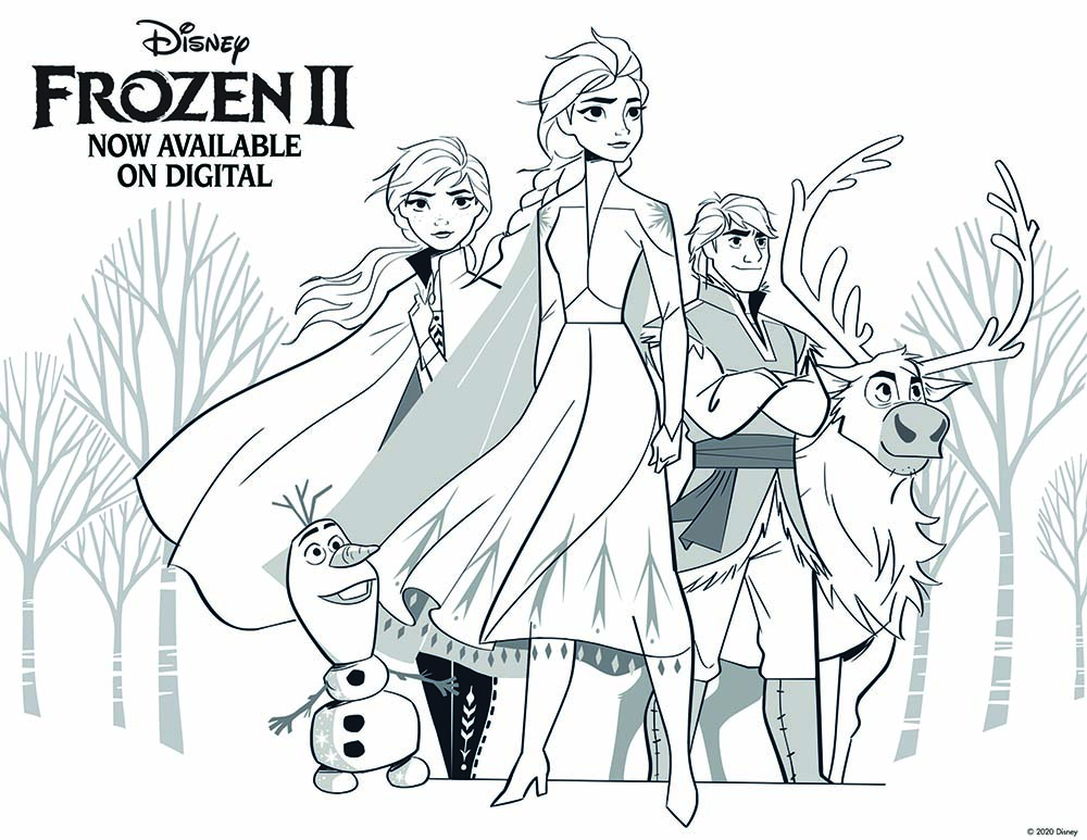 Disneys frozen printable coloring pages and activity sheets