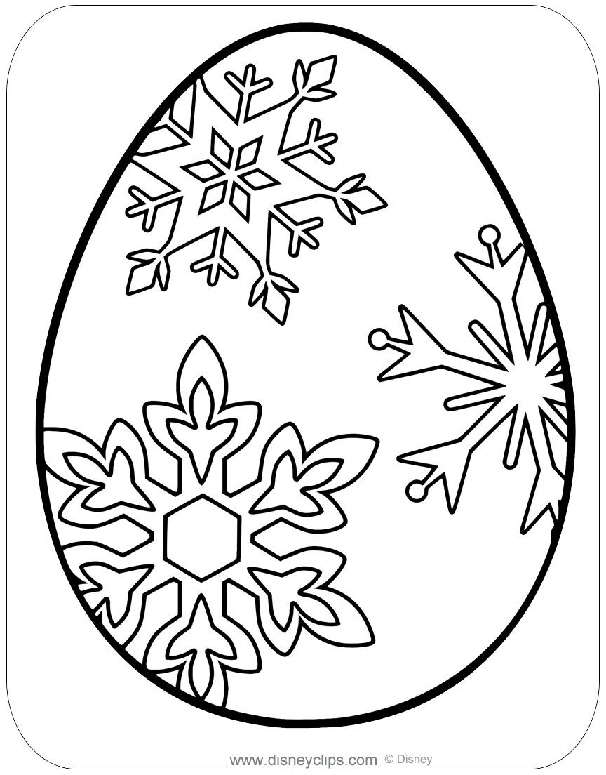 Disney easter egg coloring pages