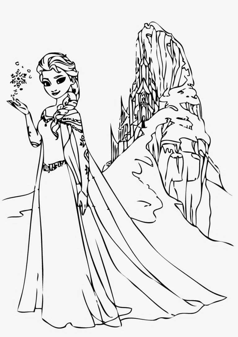 Free printable elsa coloring pages for kids