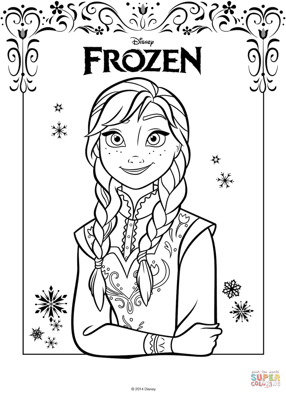 Anna from the frozen movie coloring page free printable coloring pages frozen coloring pages frozen coloring elsa coloring pages