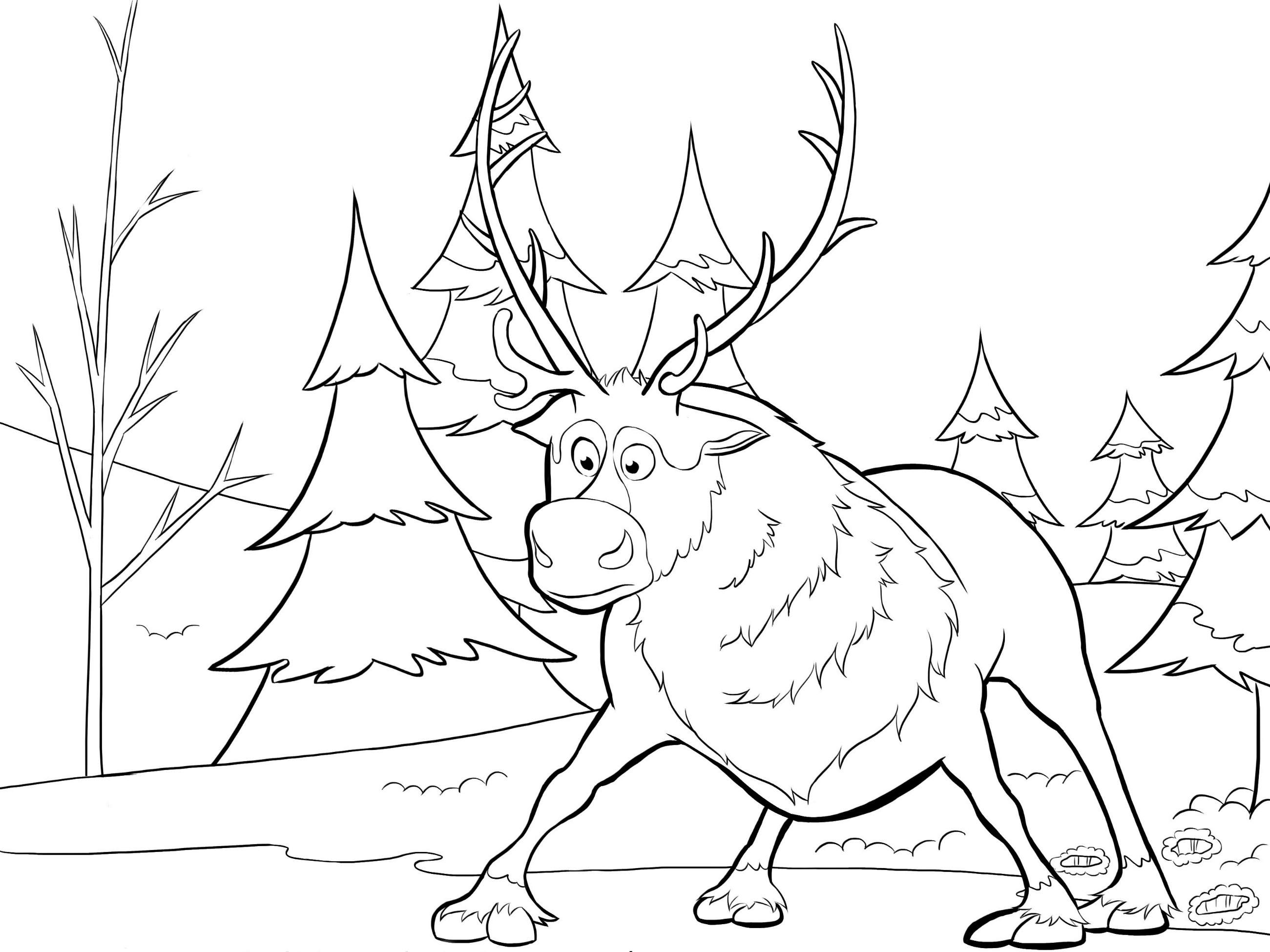 Free printable frozen coloring pages for kids