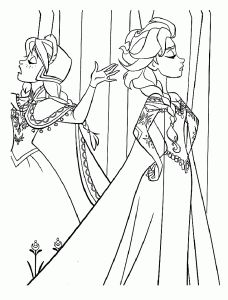 Simple frozen coloring page to print and color for free anna elsa princess coloring pages frozen coloring pages disney princess coloring pages