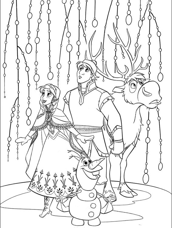 Free printable frozen coloring pages for kids