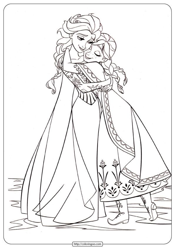 Anna and elsa pdf coloring pages boyama sayfalarä ãocuk boyama kitaplarä boyama kitabä