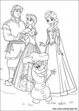 Frozen coloring pages on coloring