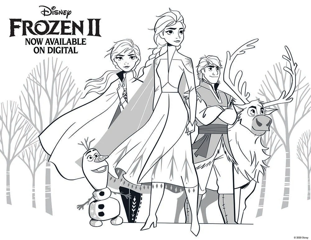 Disneys frozen printable coloring pages and activity sheets