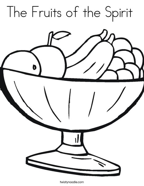 The fruits of the spirit coloring page