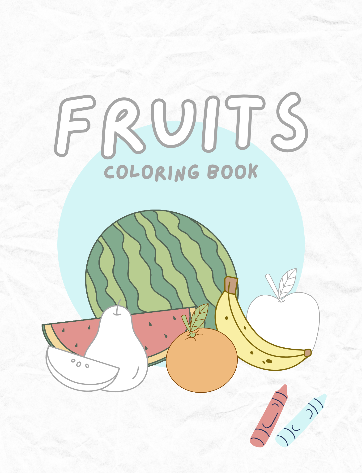 Fruits coloring pages for kids made by teachers