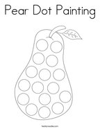 Fruit dot painting coloring page