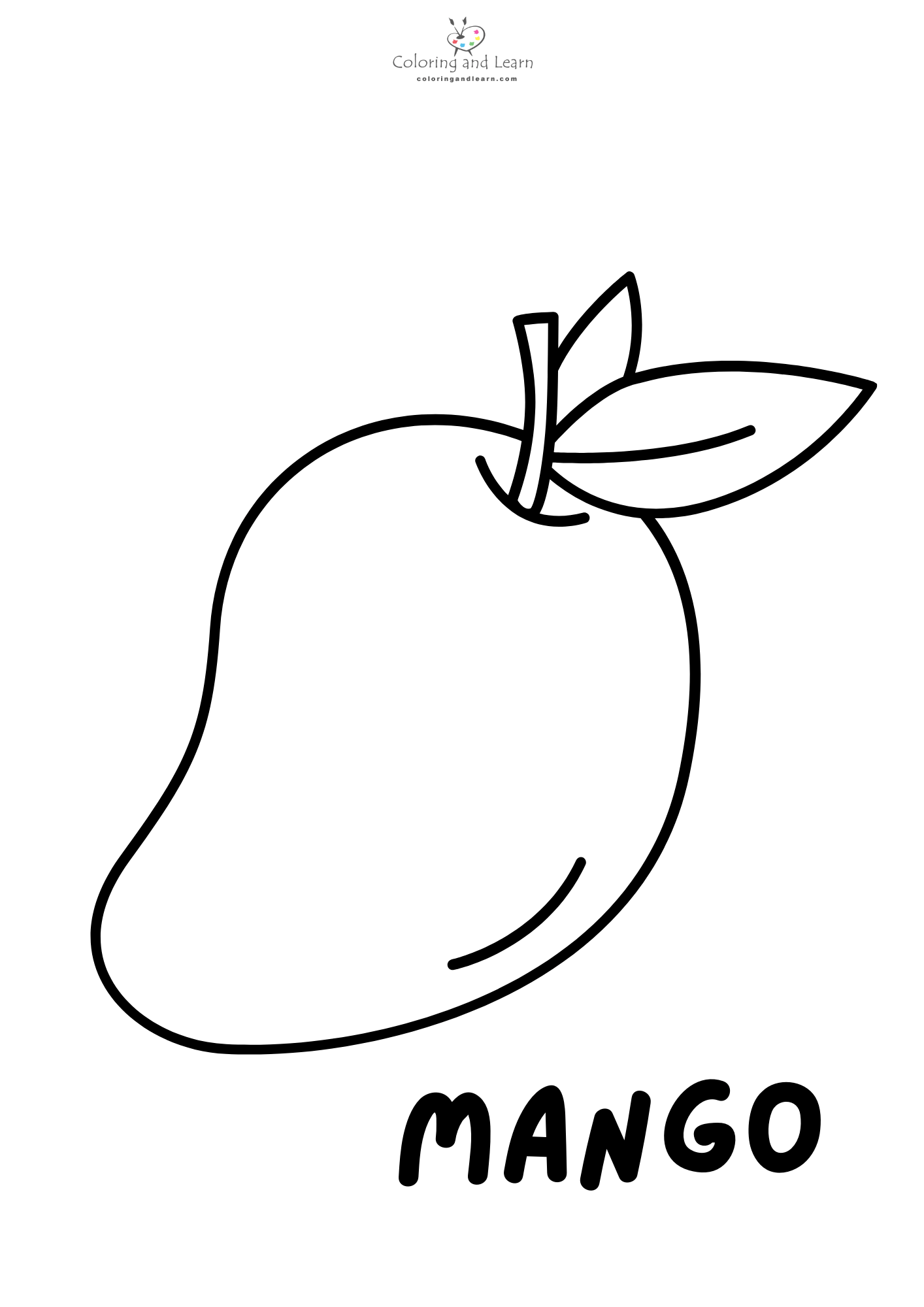 Fruits coloring pages