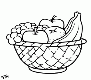 Fruit basket coloring pages crafts and worksheets for preschooltoddler and kindergarten coloring pages fruit basket coloring for kids