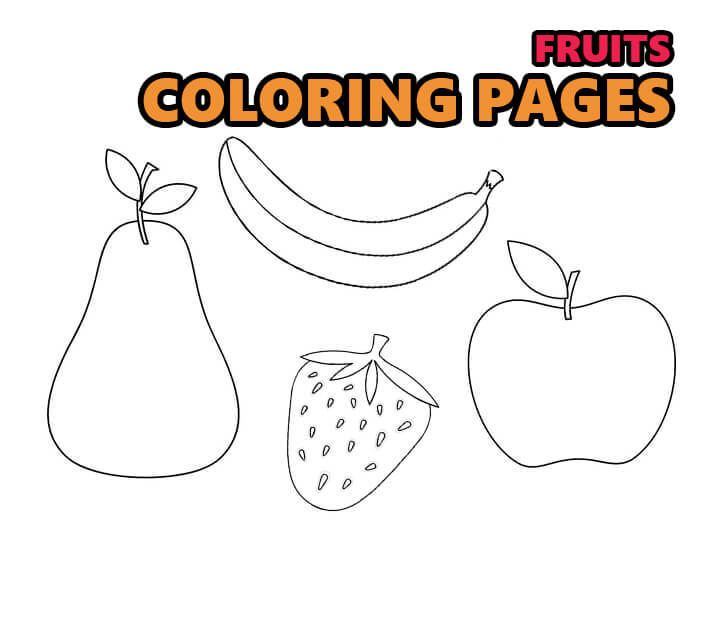 Fruits loring pages