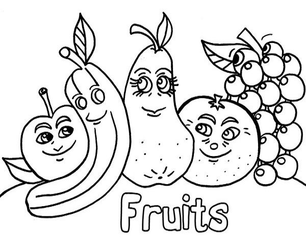 Fruit coloring pages for your kids of all ages will love fruit coloring pages coloring pages tree coloring page