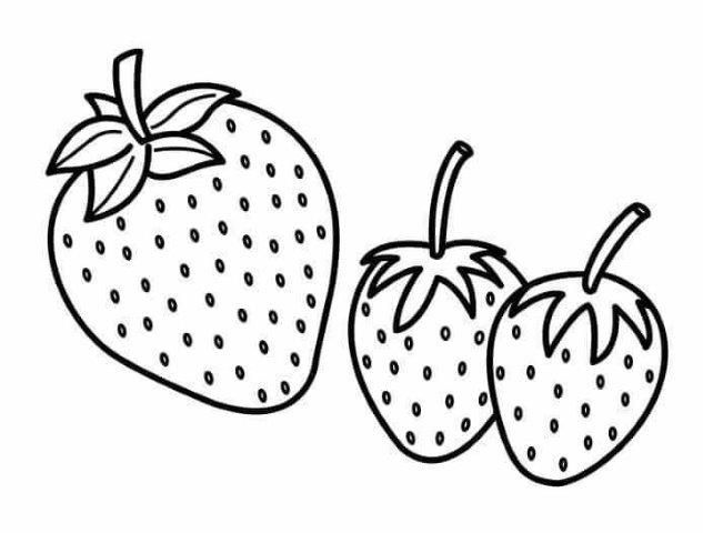 Dibujos de frutas para colorear e imprimir