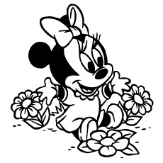 Top free printable cute minnie mouse coloring pages online