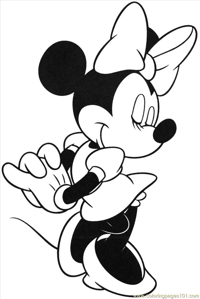 Free printable minnie mouse coloring pages for kids