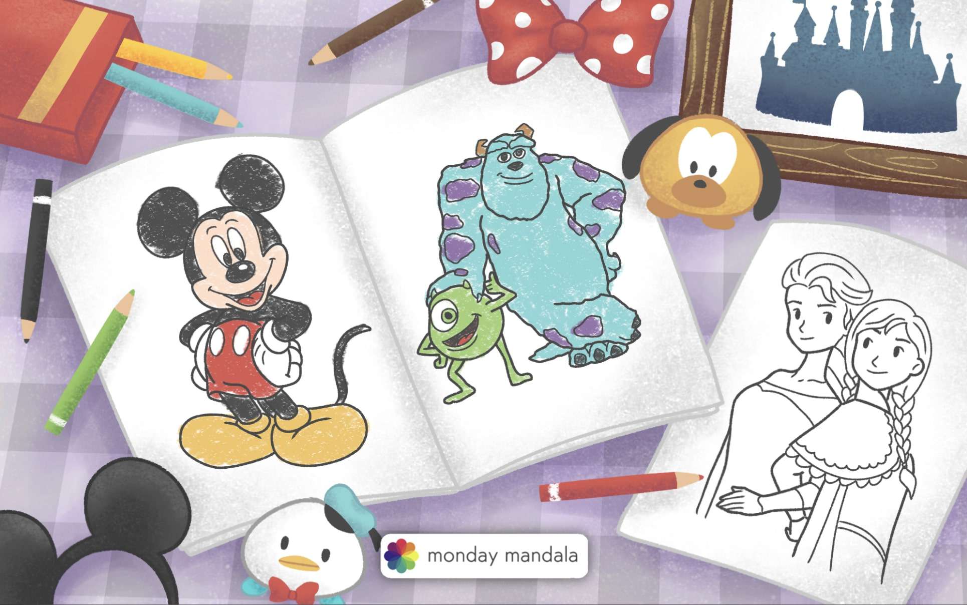 Disney coloring pages free pdf printables