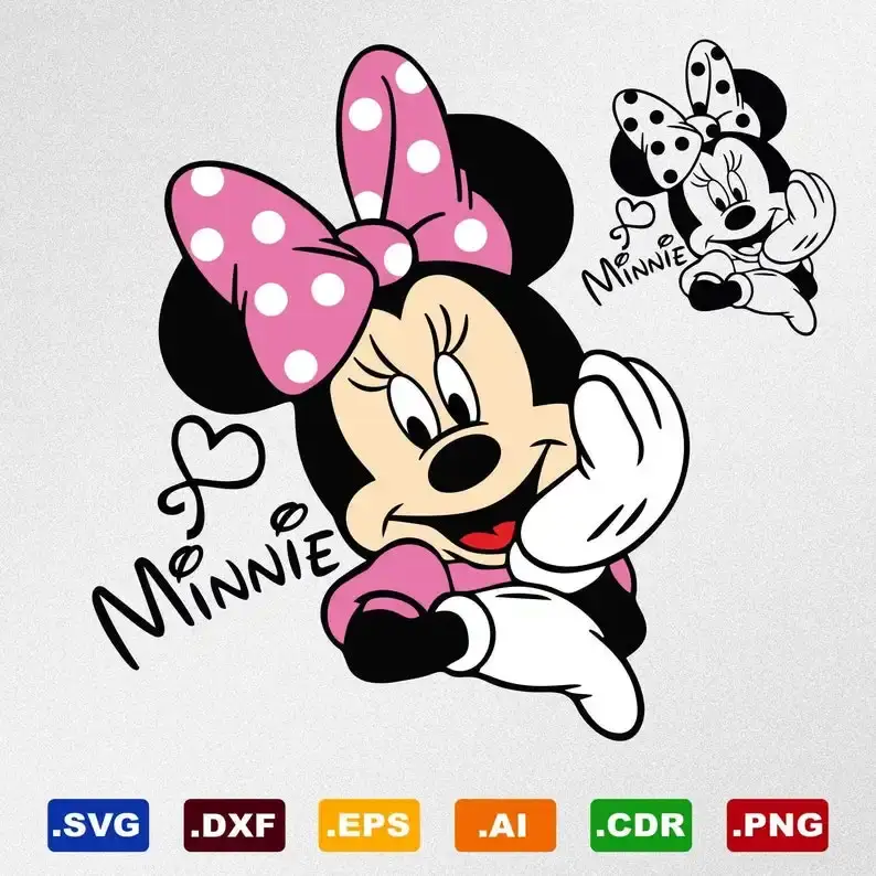 Minnie mouse svg classic disney charm free minnie mouse svg