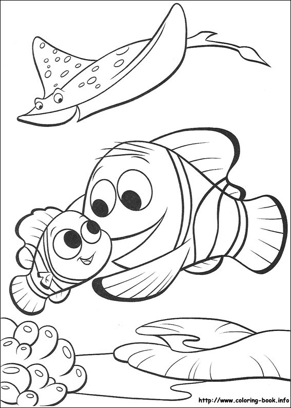 Finding nemo coloring picture