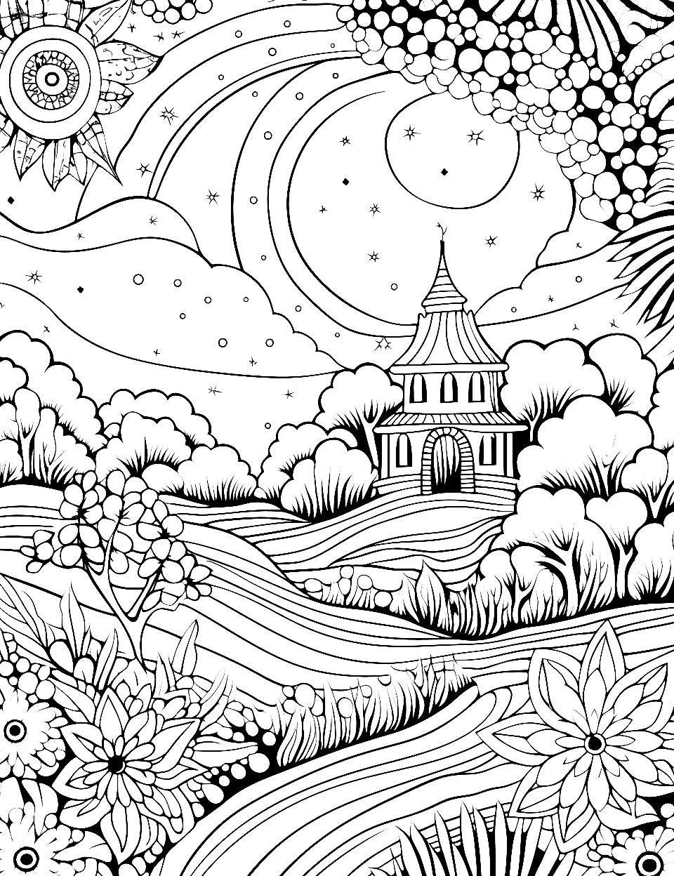 Adult coloring pages free printable sheets