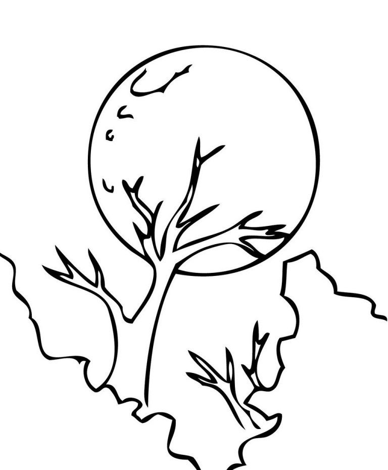 Full moon coloring page online moon coloring pages coloring pages cartoon coloring pages
