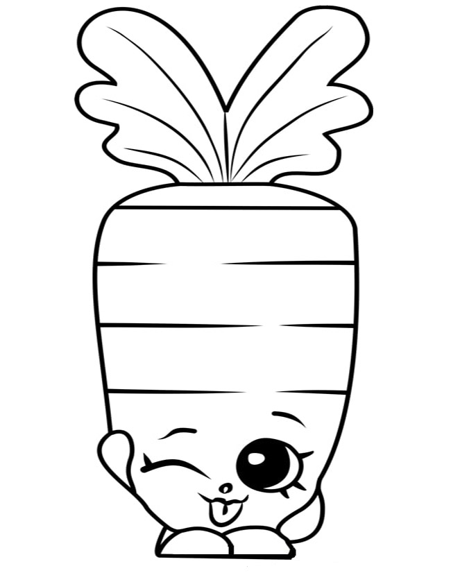 Coloring pages wild carrot shopkins coloring page