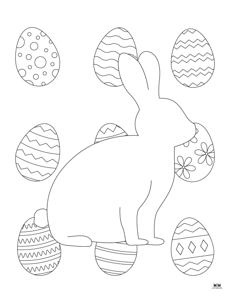 Easter bunny coloring pages