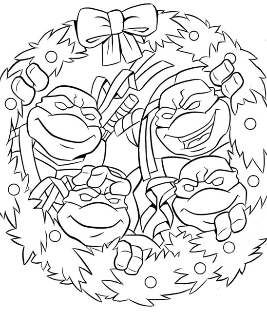 Teenage mutant ninja turtles holiday coloring book by beâ