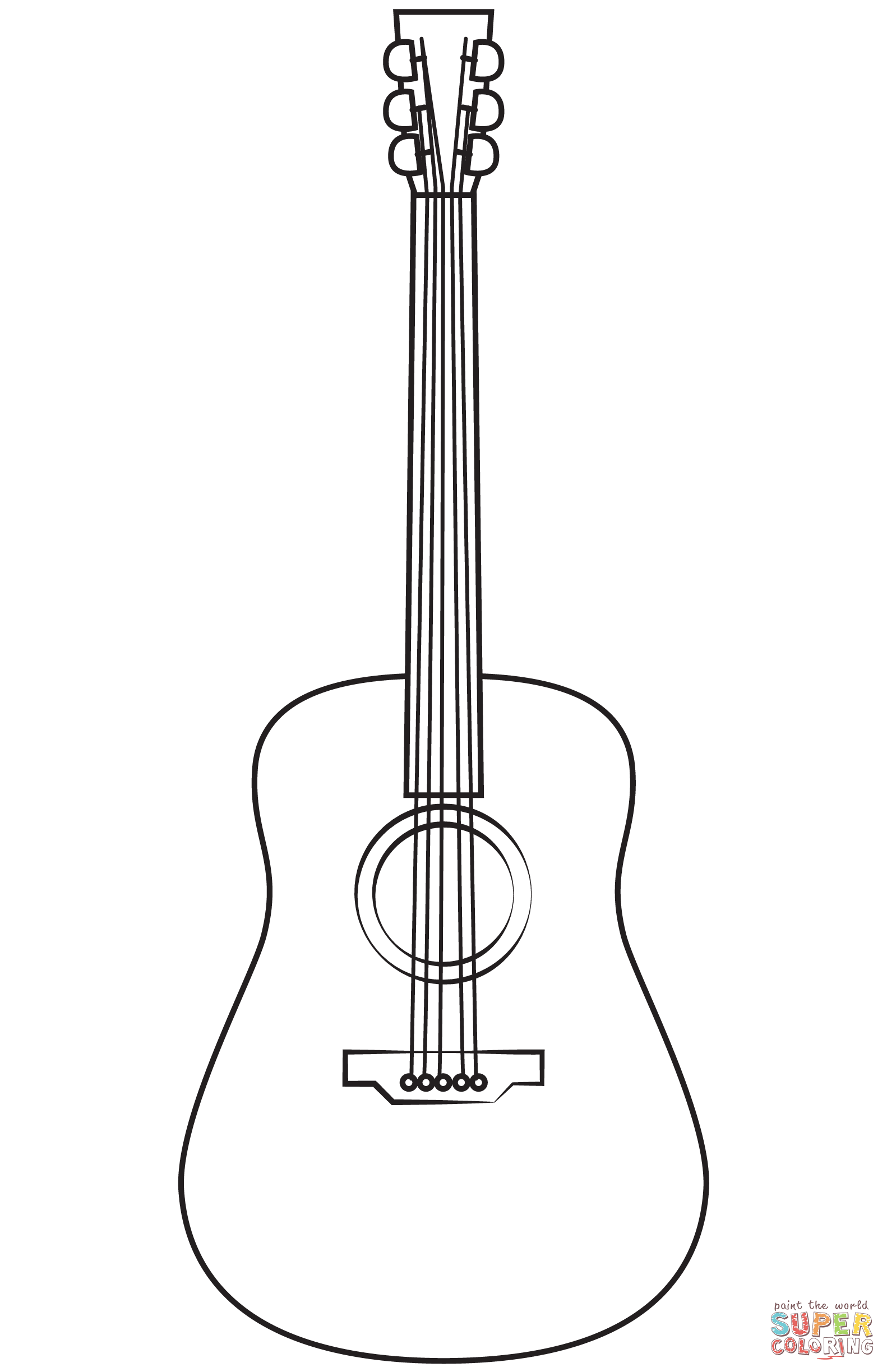 Guitar coloring page free printable coloring pages