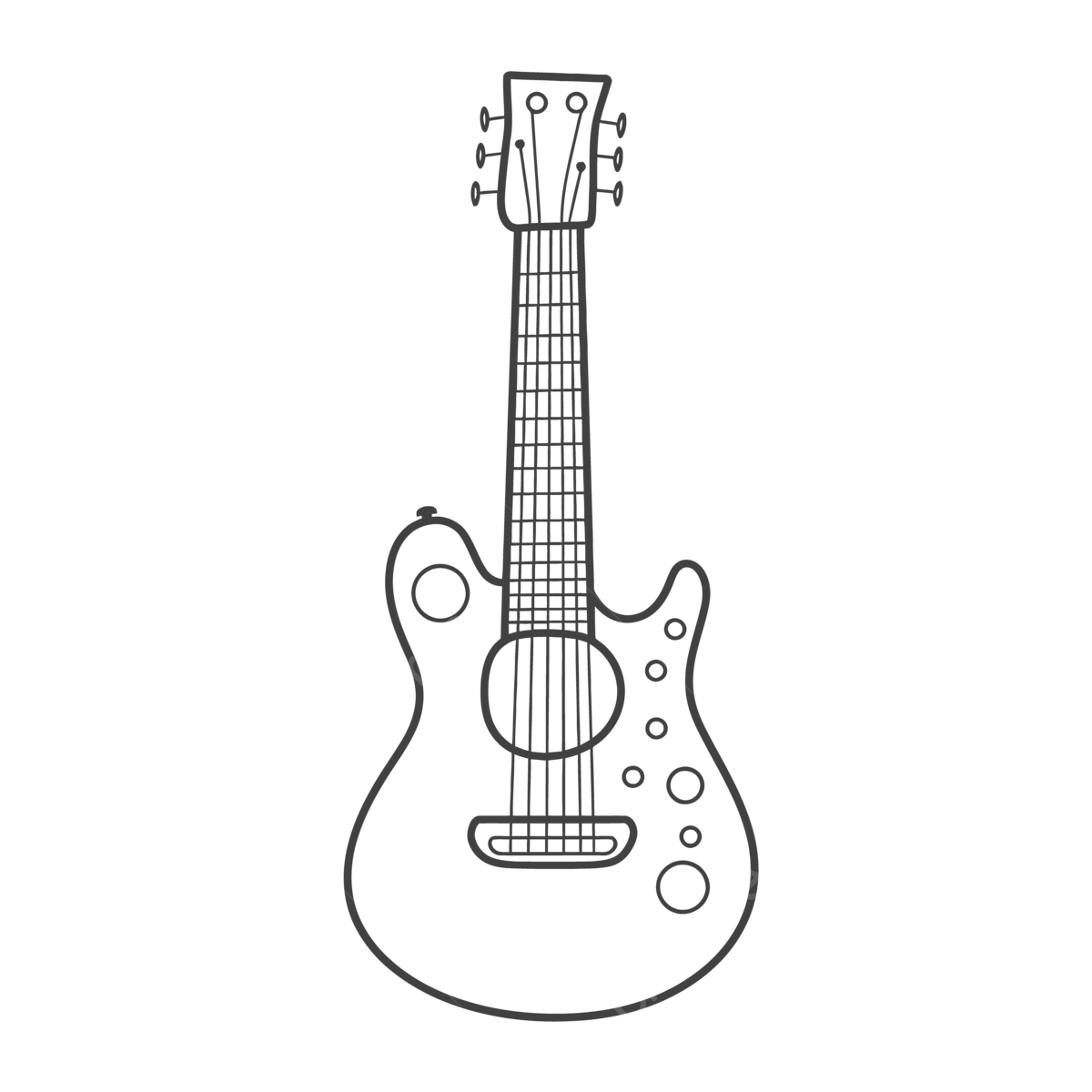 Free guitar coloring pages page on white background outline sketch drawing vector guitar drawing wing drawing ring drawing png and vector with transparent background for free download