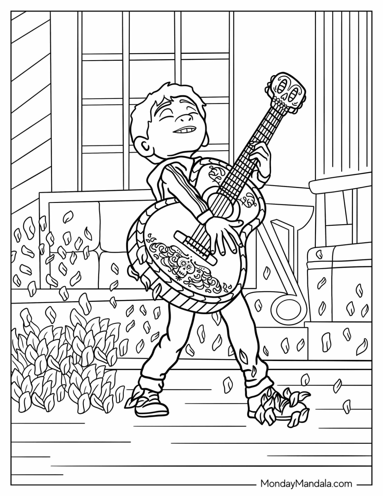 Coco coloring pages free pdf printables