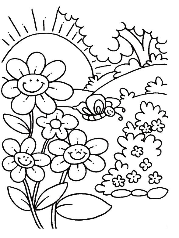 Coloring pages winter spring coloring pages