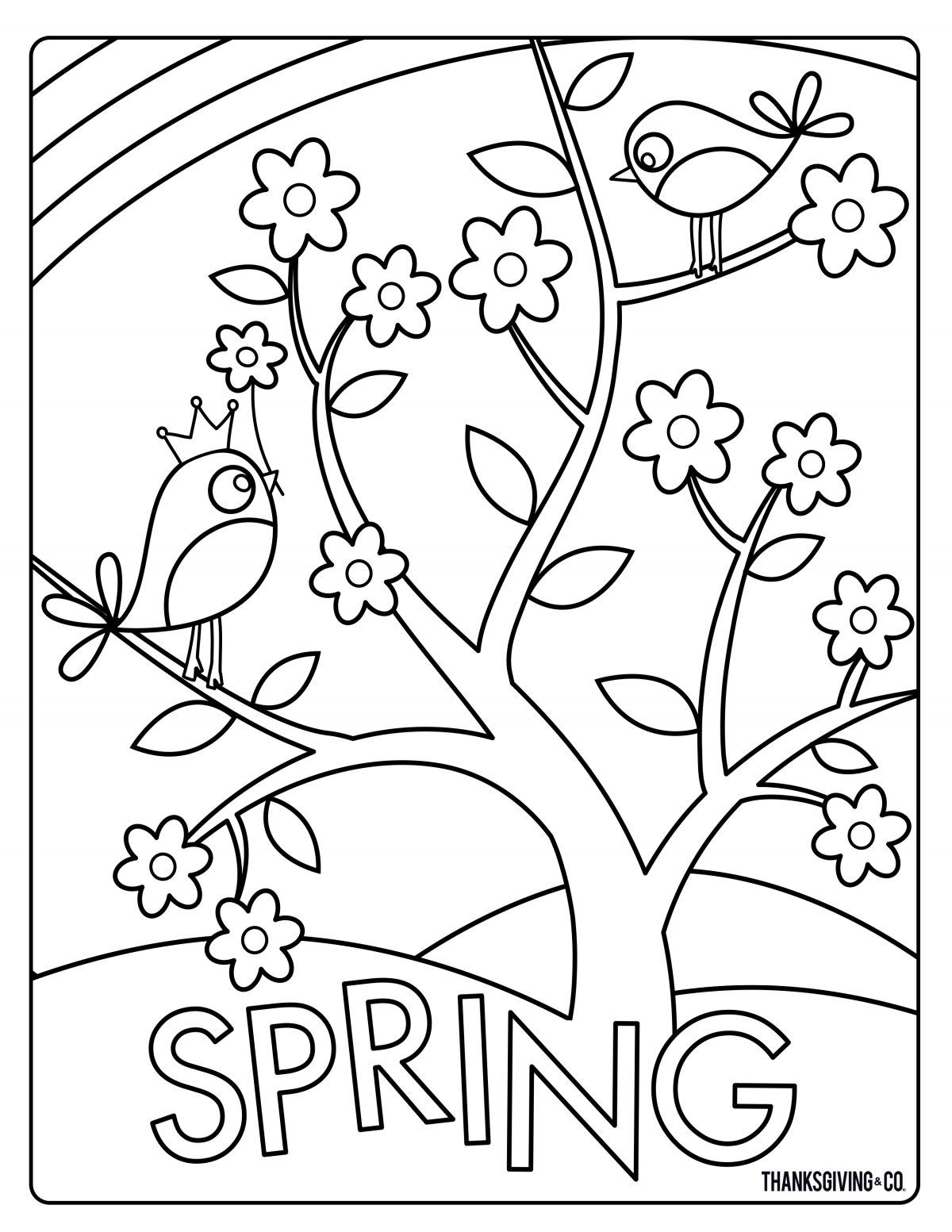 Reviewed spring coloring sheets easter coloring pages flower coloring pages