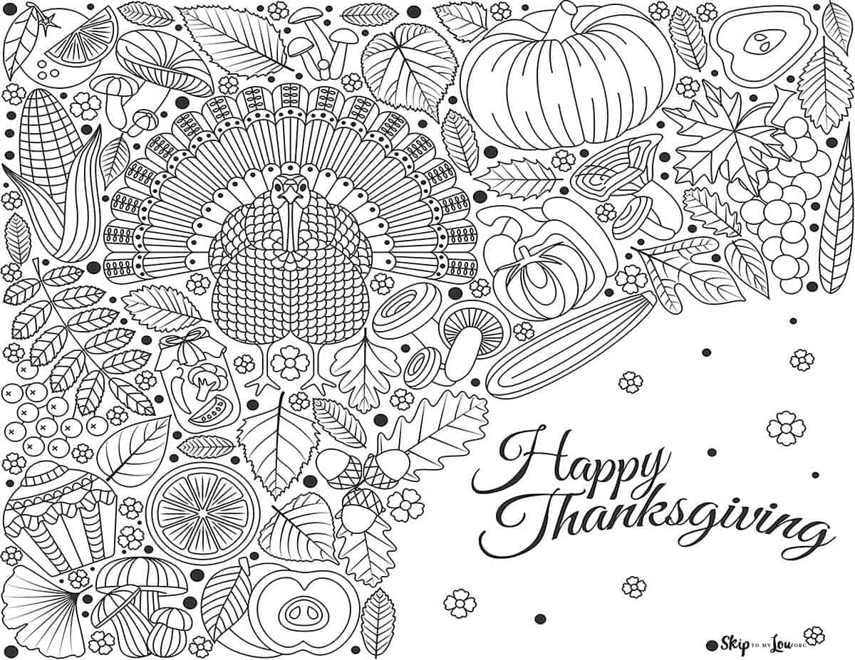 Thanksgiving coloring pages skip to my lou