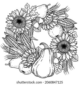 Thanksgiving adult coloring images stock photos d objects vectors