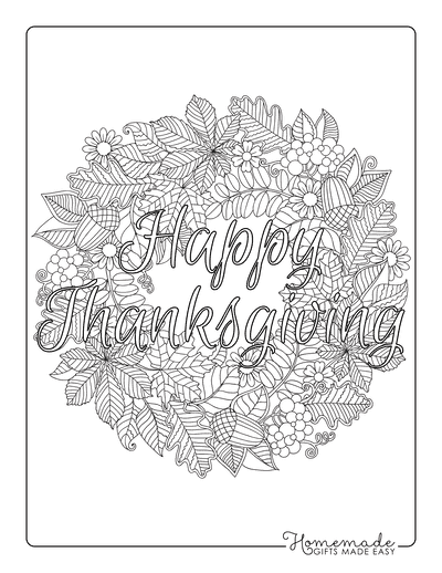 Free thanksgiving coloring pages for kids adults