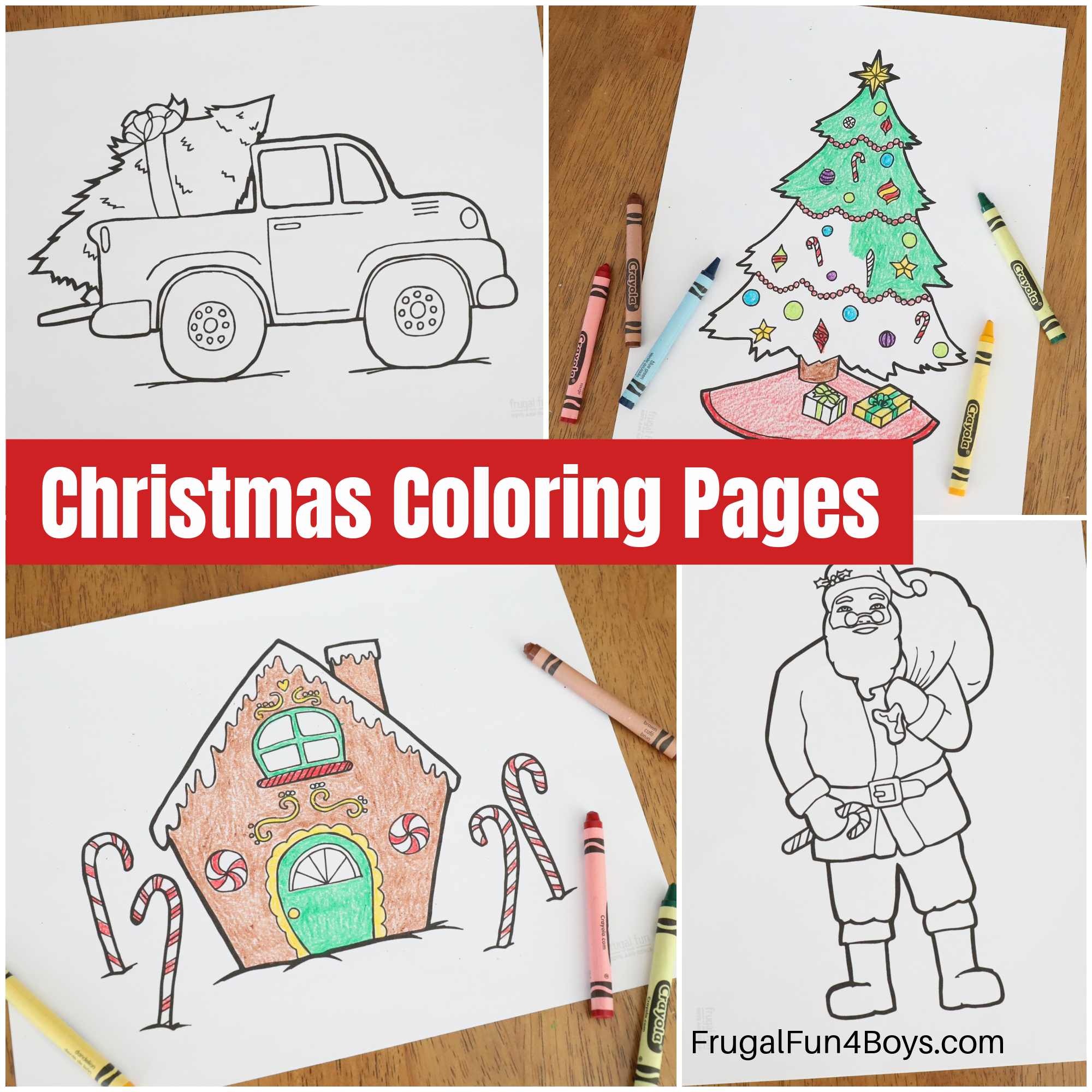 Printable christmas coloring pages