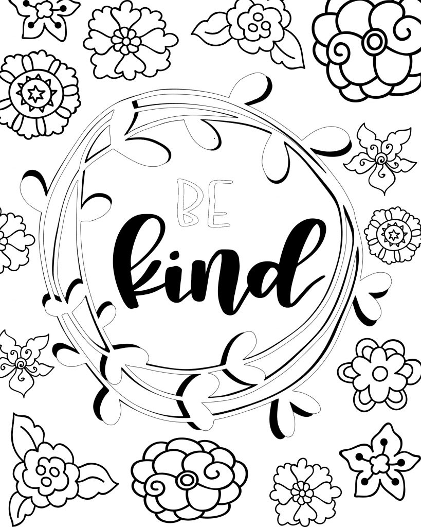 Free printable attitudes coloring sheets