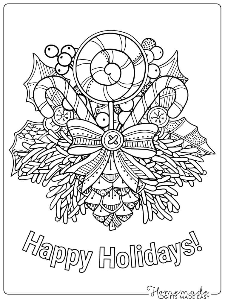 Free christmas coloring pages for adults in