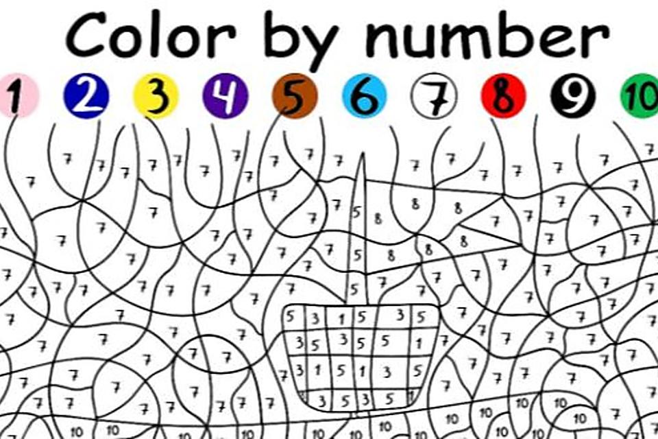 Color by numbers activity pages for kids free fun coloring pages that are by the number printables mom