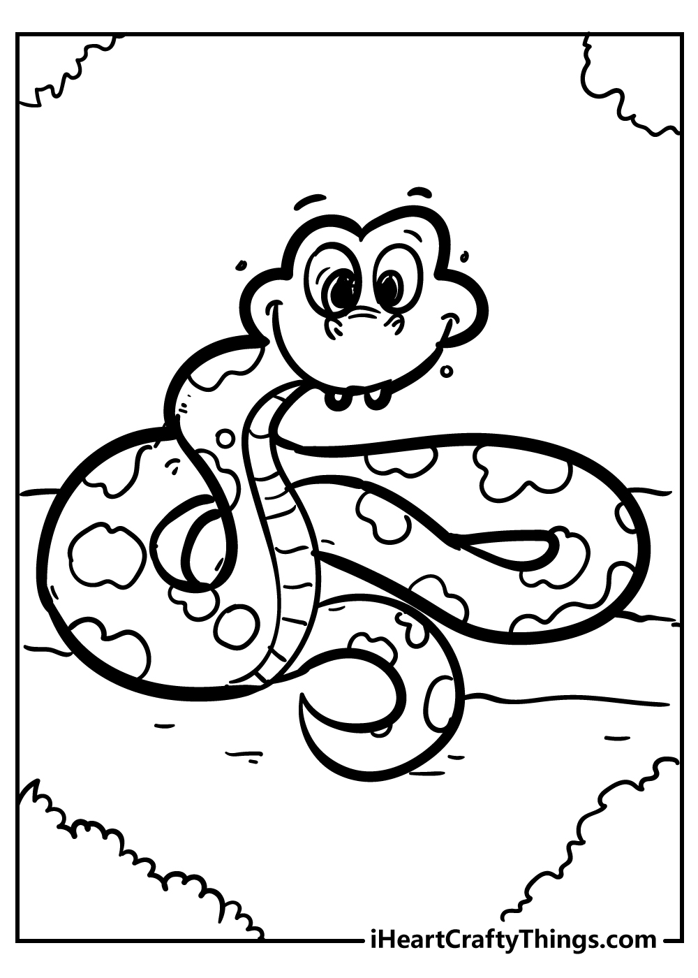 Snake coloring pages free printables