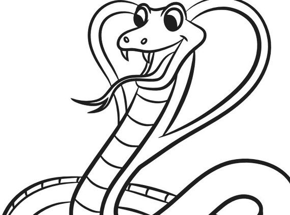 Fun snake coloring pages for kids digital download