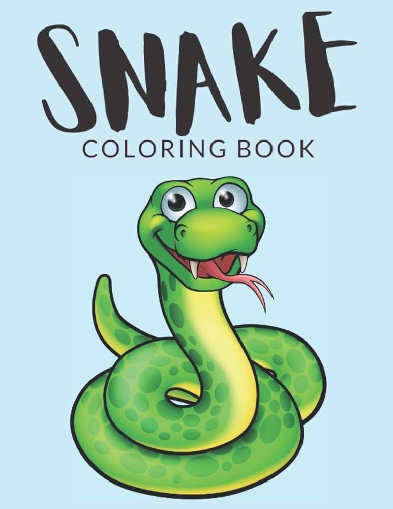 Snake coloring book snake coloring pages for preschoolers snake colouring book over pages to color