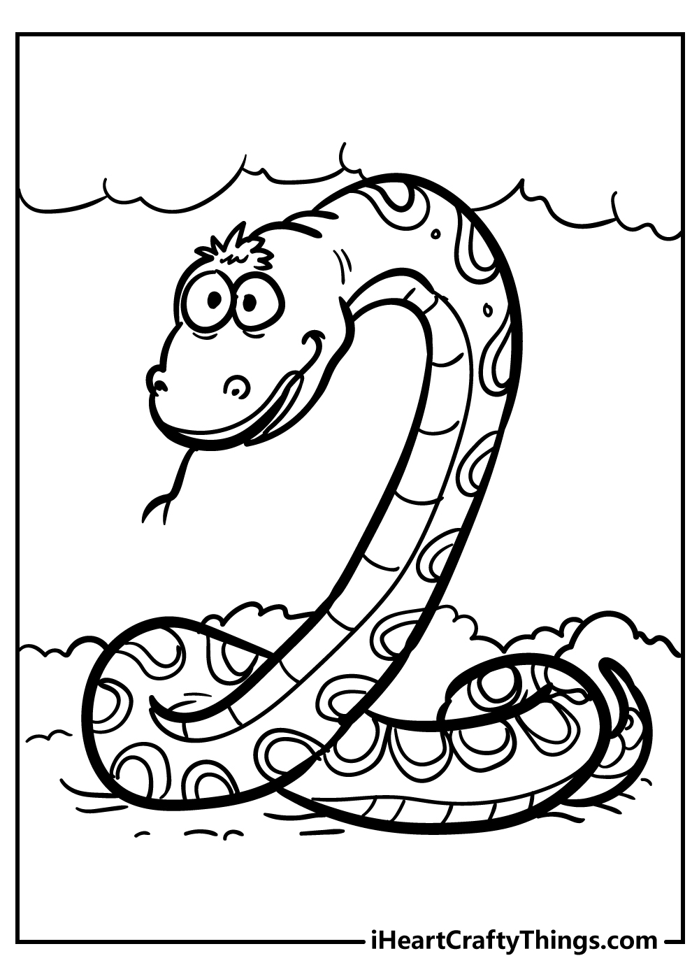 Snake coloring pages free printables