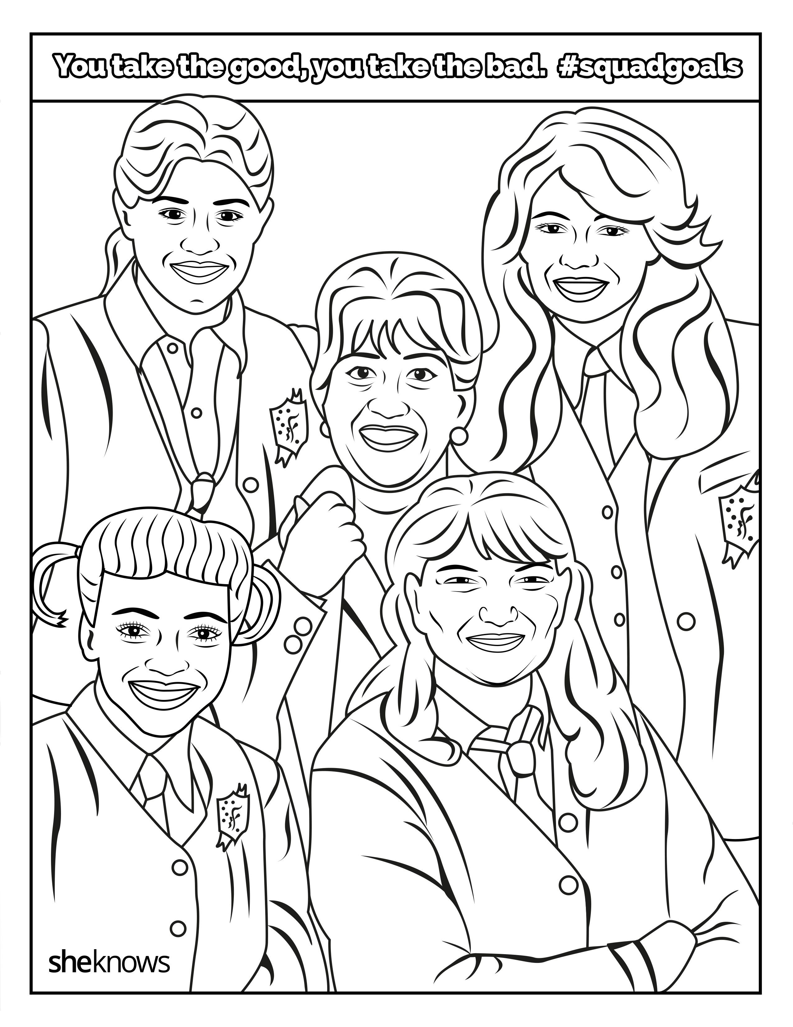 The ultimate squadgoals coloring book â print it color it live it coloring books coloring pages for girls coloring pages